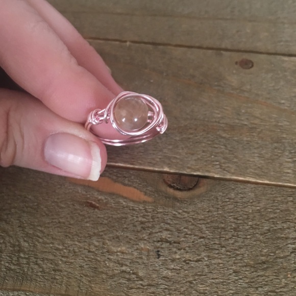 Moonstone Wire Wrapped Ring - Picture 5 of 6